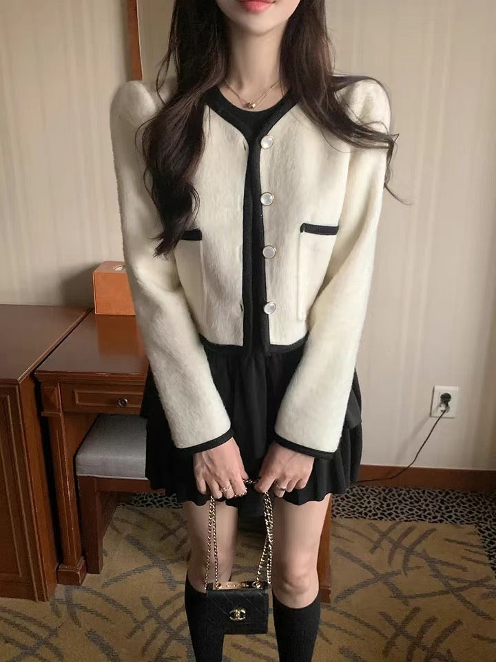 高質軟滑毛毛小香風Cardigans