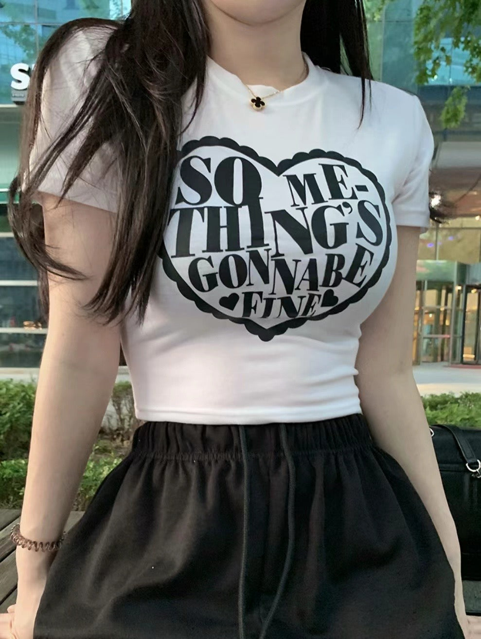 Somethings Gonna Be Fine Crop Top