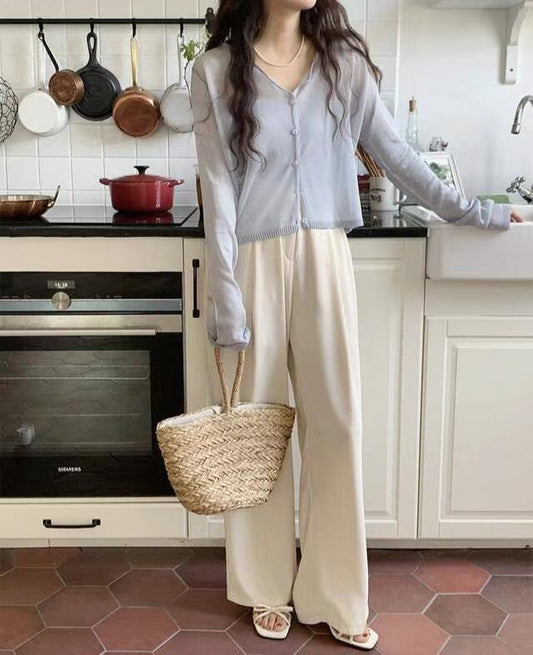 垂感日常寬鬆西裝褲