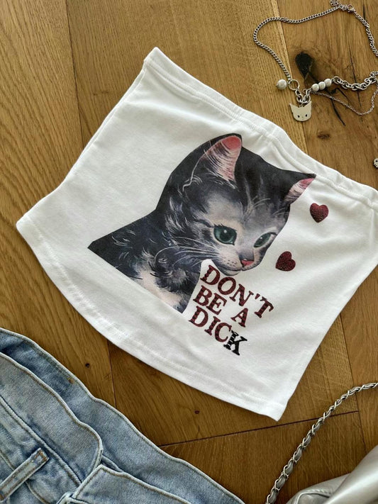 Highteen Cat Tube Top