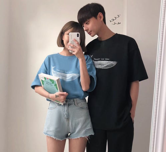 [Couple Style💕] Deep Sea Whale Tee