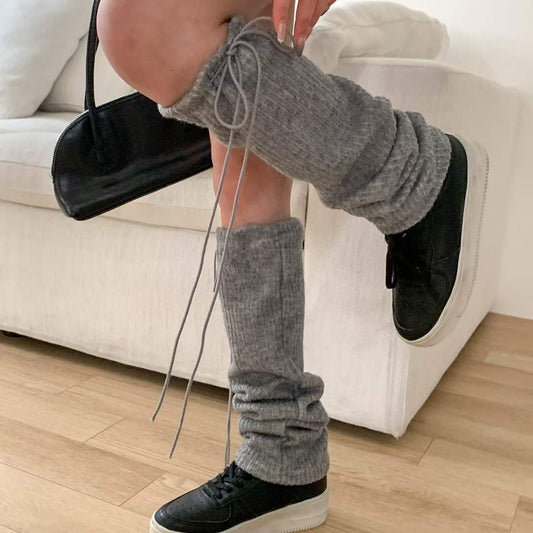 綁帶蝴蝶結襪套