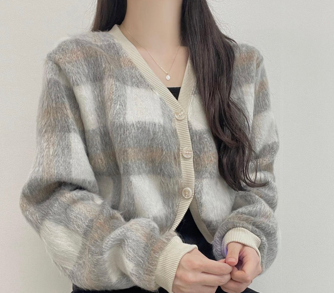 KR Checked Cardigans