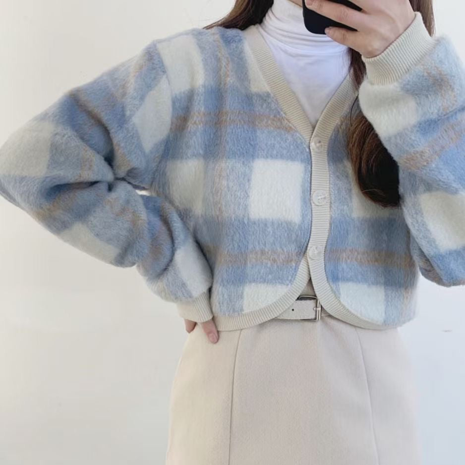 KR Checked Cardigans