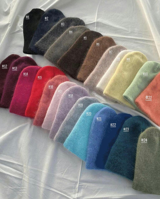 24色入!!明彩度羊毛針織冷帽