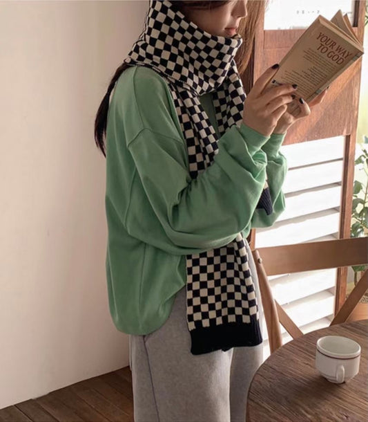 棋盤格紋Scarf